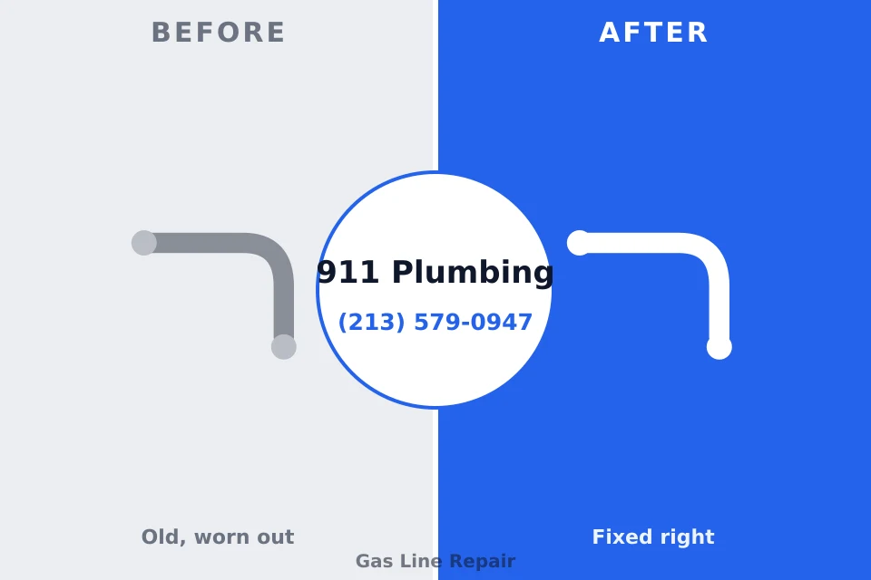 Before and after: plumbing repair Hasbrouck Heights, NJ